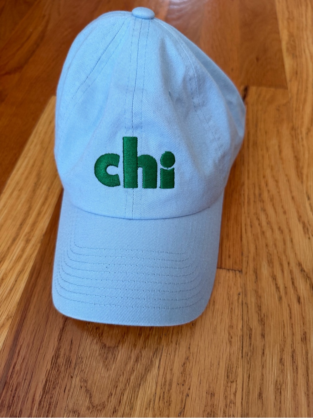chi Embroidered Light Blue  Baseball Cap